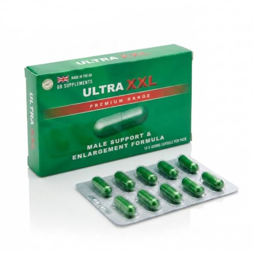 10 x 400mg Premium Advanced Formula Ultra XXL Male Vitality Capsules | 10 Capsules | L-Arginine, Maca, Ginseng & Tribulus Blend | Energy & Performance Support | UK Manufactured | Vegetarian