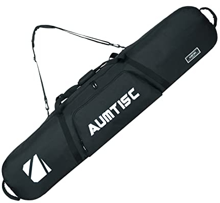 AUMTISC Borse da snowboard Borse da tavola Attrezzatura da sci Snowboard Storage Snowboard Borsa da viaggio Imbottita Attrezzatura da sci Borsa da viaggio Sci Borsa lunga Lunghezza, bianco, 165 cm