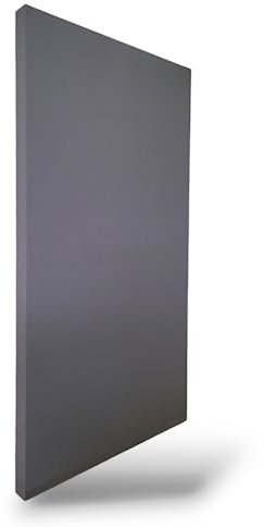 Stop Sound Pannello acustico fonoassorbente, pannelli fonoassorbenti alte prestazioni 124x64x5 Cm (Grigio scuro)