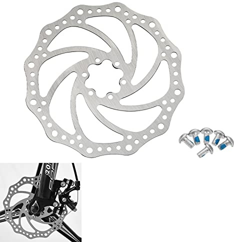 Disque de Frein de Vélo, Frein à Disque de Vélo, Disque de Frein À Disque, Rotor de Frein à Disque de Vélo, Frein à Disque de Vélo de 160 mm avec Vis, pour la Plupart des Vélos de Route de Montagne