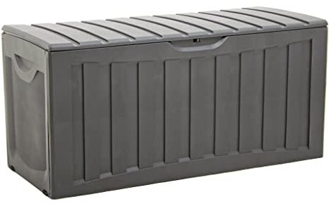 vidaXL Contenitore Portaoggetti Nero 118x53x57 cm in Polipropilene, Contenitore, Scatola di conservazione, Contenitore per Attrezzi