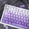 Lot de 125 touches Cherry Profile Dye Sub PBT pour claviers mécaniques Cherry MX 60 % 65 % 95 % Violet dégradé