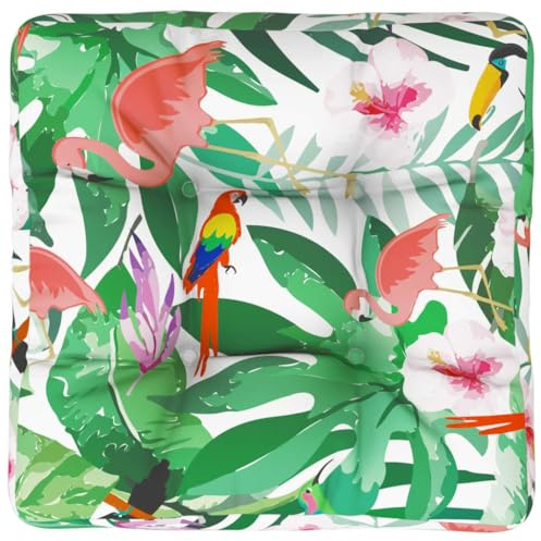 vidaXL Coussin de Palette, Galette de Chaise Rembourrée, Décoration Salle de Séjour Jardin Terrasse, Multicolore 50x50x12 cm Tissu