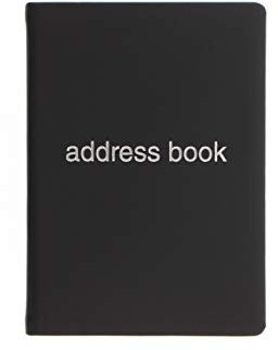 Letts of London Dazzle Adressbuch, A6, schwarz