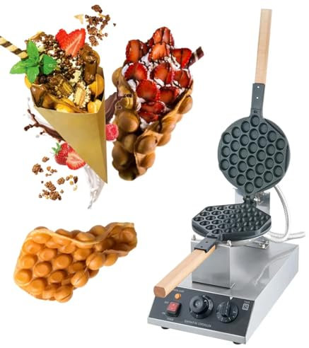 Gaufrier À Bulles, Fer À Bulles D'œufs De 1 400 W, Plage De Température De 50 À 300 ° C, Rotations Gratuites À 180 Degrés, Chauffage À Température Constante Pour Un Usage Domestique Et Commercial