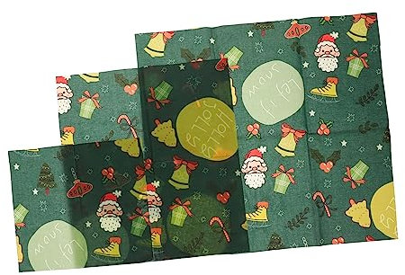 IWOWHERO 3pcs Beeswax Food Wraps Reusable Wraps for Bowl Sandwich and Snack Storage for Freshness