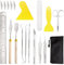 ZPONEED Lot de 19 Outils de désherbage en Vinyle pour Traceur de Vinyle, découpage des grilles pour Vinyle, Silhouette, HTV, Cameos, Lettrage