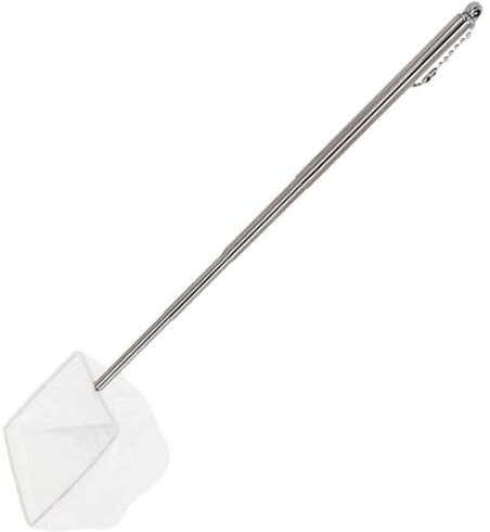 Aquarium Teleskop Garnelennetz, Fisch Garnelen Skimming Net, Aquarium Netz Ausziehbarer Edelstahlgriff, Kleines Aquarium Netz Teichnetz Garnelennetz Aquarium Für Kleine Teich Und Pool