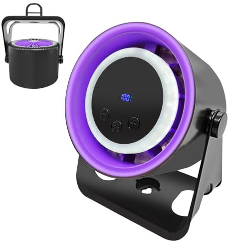 MENQANG Ventilateur de Bureau Pales USB Fan & SUB Fan Quiet | 4 Vitesses + Réglage Progressif |Alimentation TYPE-C | Silencieux pour Bureau | Matériau ABS Sécurisé | Effet Lumière Respiratoire