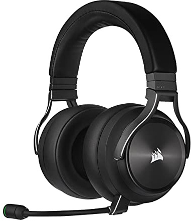 Corsair Virtuoso RGB Wireless XT Multiplatform Gaming Headset with Bluetooth - Dolby Atmos - Broadcast Quality Microphone - iCUE Compatible- PC, Mac, PS5, PS4, Nintendo Switch, Mobile - Black