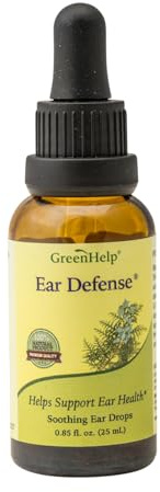 Green Help Ear Defense Natural Ear Drops - Supports Ear Health & Hygiene - Soothing Formula with Thuja - Helps Relieve Discomfort & Irritation - Ideal for Regular Ear Care - 0.85 fl oz