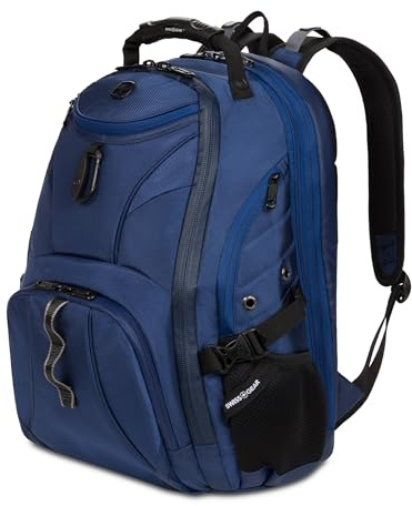 SwissGear 1900 Scansmart TSA 17-inch Laptop Backpack, Navy Ballistic, 19-inch, 1900 Scansmart Tsa 17-inch Laptop Backpack