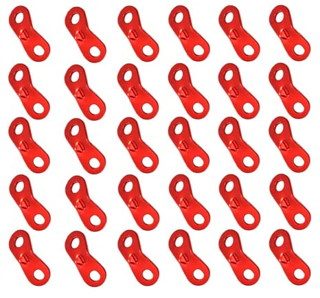 Duoduole 30 PCS Guy Rope Tensioners Aluminum Alloy Wind Rope Cord Adjuster for Camping Hiking Outdoor Activity Tent Accessory