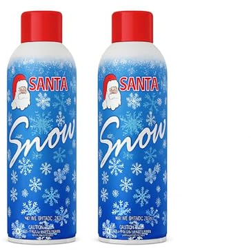 Artificial Snow Spray, Decorative Spray for Trees, Wreaths, Windows, 2 Pack