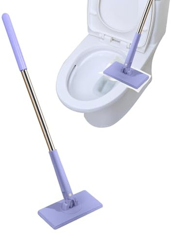 Trapeador para limpieza de pisos - Herramientas fáciles de limpieza con trapeador, trapeador de piso pequeño para trapear la cocina | Trapeador húmedo seco con cambio automático de tela, trapeador par