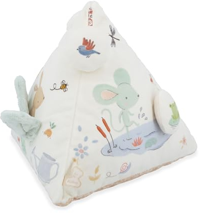 Kaloo - Pirámide de actividades para bebés-Juguete para el desarrollo sensorial,sonoro-Textura extra suave-Estimula los sentidos:oído,audición,vista-Ideal para parque,alfombra de juegos-Regal divertid