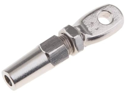 JLLOZMD Piezas de reparación de Motocicletas Terminal de Aparejo de de Acero de 2,5 mm con Ojo, sin prensar, Accesorios para Bricolaje