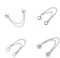 Tivleed 4Pcs Shirt Clips for Women Clothing No-Pin Cinch Clip Cardigan Scarf Collar Decoration Accessories