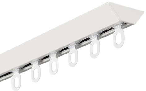 Wohnzimmer Schiebegardine Schienensystem Deckenhalterung Duschvorhangstange mit Schieberhaken für Raumteiler