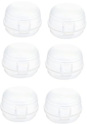 Parliky 6PCS Gas Stove Knob Covers Safety Protective Caps White Gas Cover Stove Switch Safety Protection for Home Kitchen