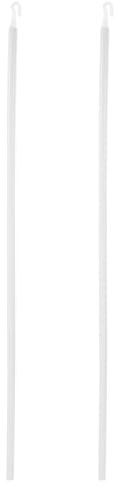 GOOHOCHY 2 Series Soporte para Barra de Cortina Doble con Ganchos Extensible Acrílico Resistente para Cortinas Visillos y Persianas de Unidades para Techo Diseño Elegante y