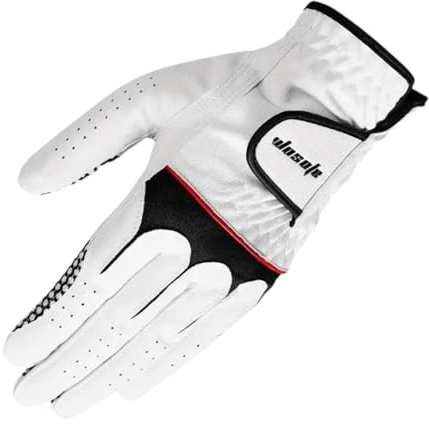 Tdoutop Guanto da Golf per Uomo, Mano Sinistra, in Pelle PU, Ideale per Allenamento Ed Escursionismo, XL