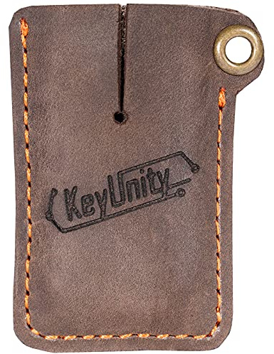 KeyUnity KA03 Leather Sheath EDC Pocket Organizer Hand-Stitched Slip Pouch