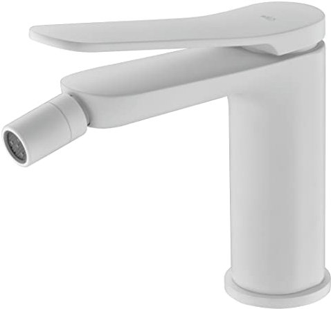 Mice - Grifo monomando de Bidet, Griferia WC, Agua fria/caliente - Grifo higienico - Serie Dinamarca Color Blanco Mate - BDR031-2BL