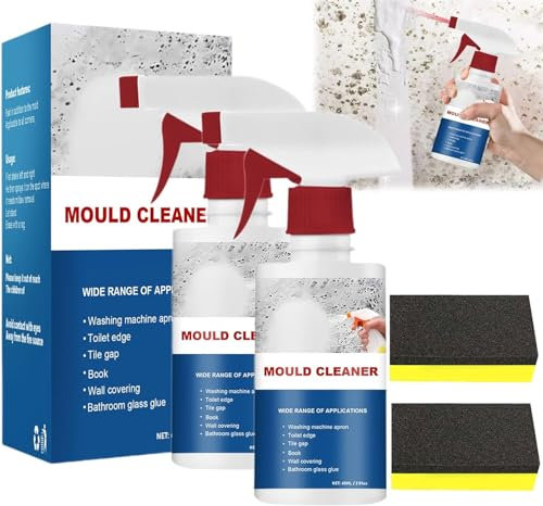 Schiuma detergente antimuffa, spray antimuffa veloce ed efficace, per cucina e bagno, 60 ml