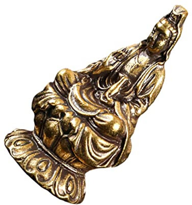 Cabilock Statua Di Buddha in Ottone Con Decorazione Yin Figura Yin Decorazione Domestica in Ottone Per Tavolo Da Meditazione
