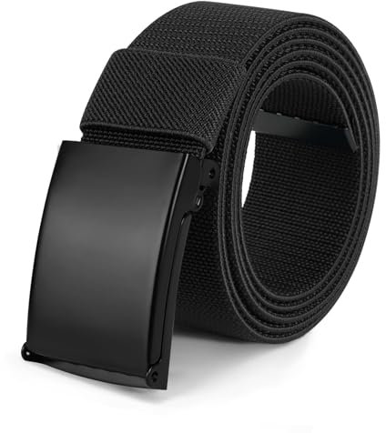 flintronic Gürtel Nylon Canvas Belt, Canvasgürtel, Verstellbarer Nylon Stoffgürtel mit Schnellverschluss, Schneller Pass durch die Flughafensicherheit-125 cm