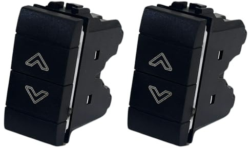 Voltix Set di 2 Interruttori Doppio Pulsante Compatibili con Bticino per Tapparelle Elettriche, Interruttore Compatibile con Bticino Living Light e Living International (2 Pezzi Doppio Pulsante)