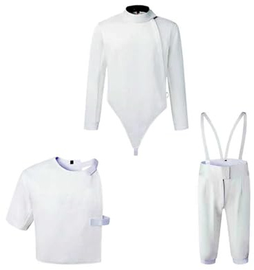 lhyangroupao 350N Fencing Sport Uniform Suit, Classic Children/Adults Jacket Pants Vest Set for Foil Epee Sabre - Right Hand(56)