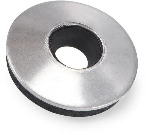 LEPEVNEY 12x4.2x2.8mm Bonded Sealing Washers Stainless Steel EPDM Rubber Backed Screw Gasket - 100 Pieces Pack M4.2 * 12