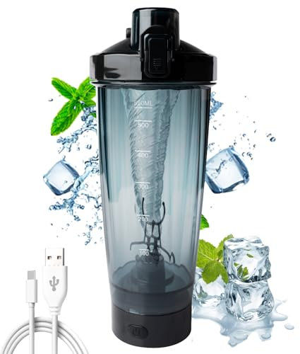 Shaker elettrico, frullatore automatico di proteine, ricaricabile USB, shaker elettrico per proteine da 600 ml, shaker elettrico per latte potein in polvere, adatto per gli amanti del fitness