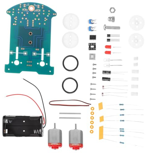 Toddmomy Kit de Coche Inteligente para Hacer Uno Mismo Seguimiento de Línea, Control Automático y Materiales de Plástico y Metal para Proyectos DIY Educativos Color Aleatorio