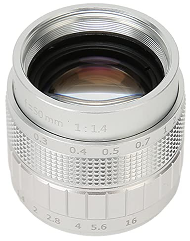 Lenti per microscopi Obiettivo della fotocamera Obiettivo manuale F1.4 Ottica avanzata professionale 50 mm for fotocamera for microscopio video industriale Oculari per microscopi ottici
