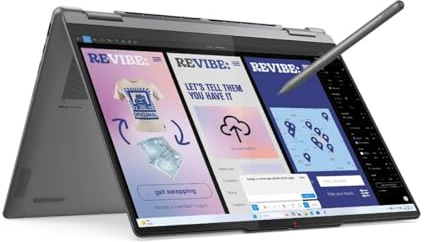 Lenovo Yoga 7i 14 2‑in‑1 Touchscreen Laptop with Pen | Intel Core Ultra 5‑226V | 16GB RAM | 1TB SSD | Intel Arc 130V Graphics | WUXGA 1920×1200 Display | Windows 11 Home | Luna Grey