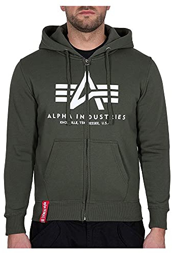 Alpha Industries herr Basic Zip Hoody Tröja
