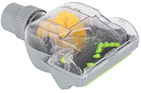 Retoo Minicepillo turbo universal para aspiradora con conexiones de 32 a 35 mm para el hogar y el suelo, cepillo turbo con limpieza profunda de suciedad y polvo, 2 manguitos reductores, color verde