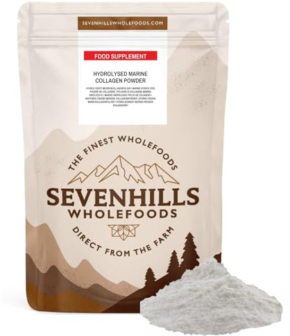 Sevenhills Wholefoods Hydrolysed Marine Collagen Powder 900g, 3 Months Supply, from Switzerland, 100% Pure Unflavoured Protein Peptides, for Skin, Hair, Nails, Joints, Bones, Muscles