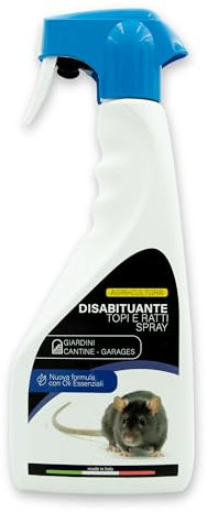 AGRI-CULTURA® | Repellente Anti Topi e Ratti 1L | Disabituante Made in Italy Pronto Uso | Barriera Naturale per Controllo Roditori Interno – Esterno.