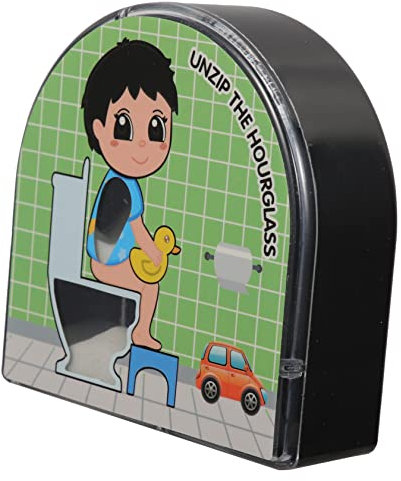 COLLBATH Sablier De 5 pour Garçon Et Filles 5 Minuterie Décorative en Plastique Rotation 360° Réglage Facile Pause Toilettes Tabouret Usage Salle De Bain