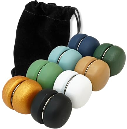 RG-M1® 8 Botones Magnéticos para Camisas y Ropa | Broches de Iman Prácticos y Elegantes | Botones Imantados Fáciles de Usar | Incluye bolsa de terciopelo (Multicolor)