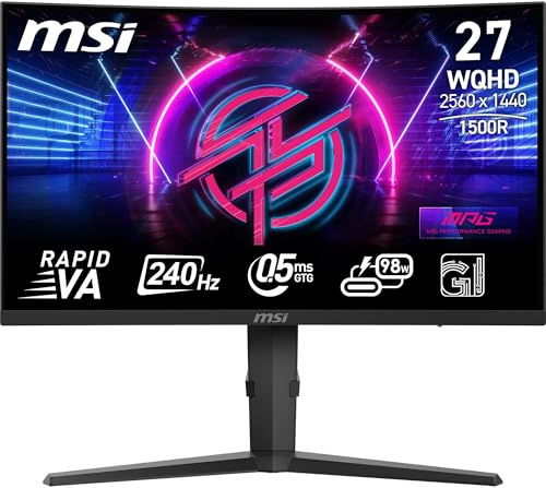 MSI MPG 275CQRXF 27 LED WQHD 240Hz USB-C Curva