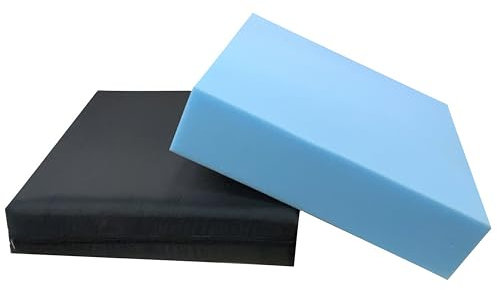 Gar Medical Quadratisches Druckentlastungskissen, Rollstuhl, orthopädisch für Steißbein und Lendenwirbelsäule, wasserdichter und atmungsaktiver Bezug, Füllung aus HR-Komfortschaum.