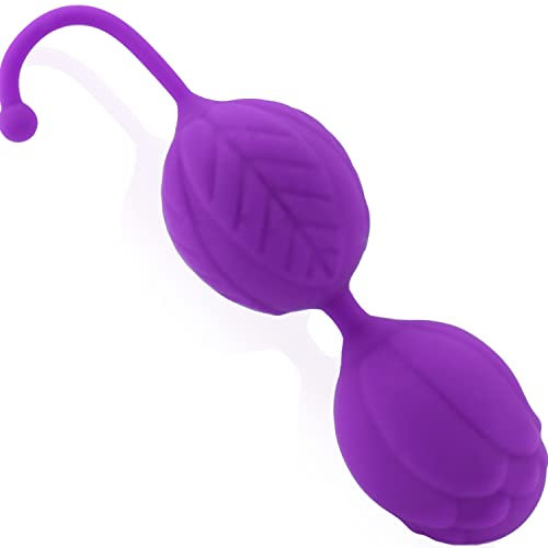 Beckenbodentrainer Für Frau Länge 14.5 cm, Breite 3.9 x 3.2 cm Liebeskugeln Für Die Frau Liebeskugeln Beckenboden Training Anfänger Silikon Violett beckenbodentraining für frau FOPS M01-2
