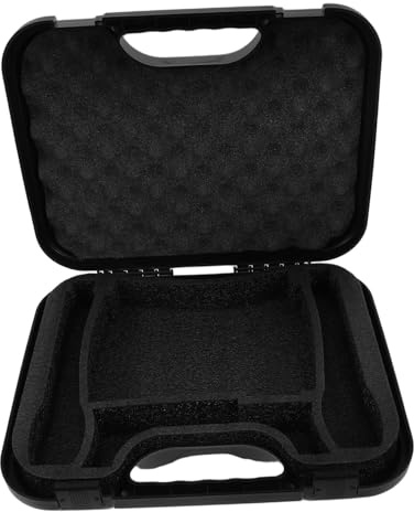 iplusmile Maletín para Micrófono de Condensador Ajustable Caja de Plástico Portátil para Equipo de Grabación Casa Diseño Resistente con Interior Flexible y Protección Antivibración para