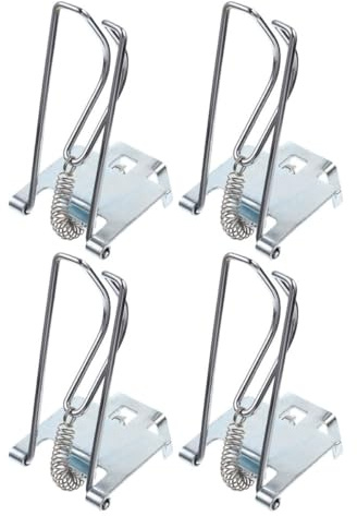 EPIGEIST Clip Metalliche per Cassetto Contanti in Metallo 4 Pezzi, Fermasoldi per Organizzatore di Banconote, Inserto per Vassoio Registratore di Cassa, Accessorio per Gestione Contante
