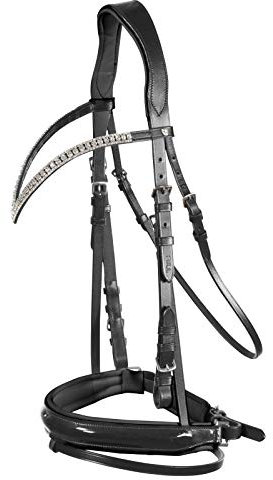 HORZE Grayson Zaumzeug, Schwarz, F